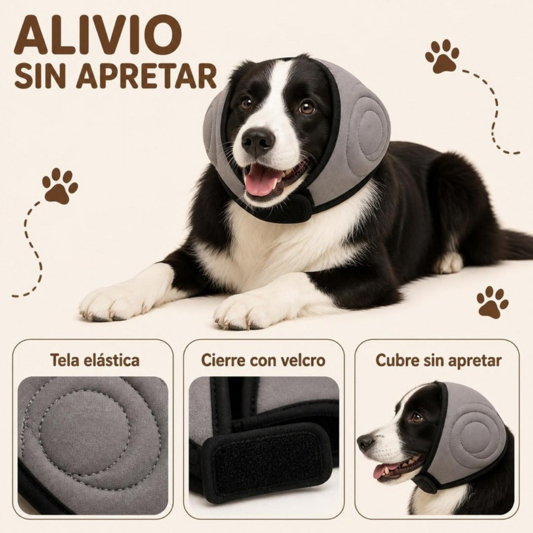 Alivio sin apretar: tela elástica, cierre con velcro, cubre sin apretar