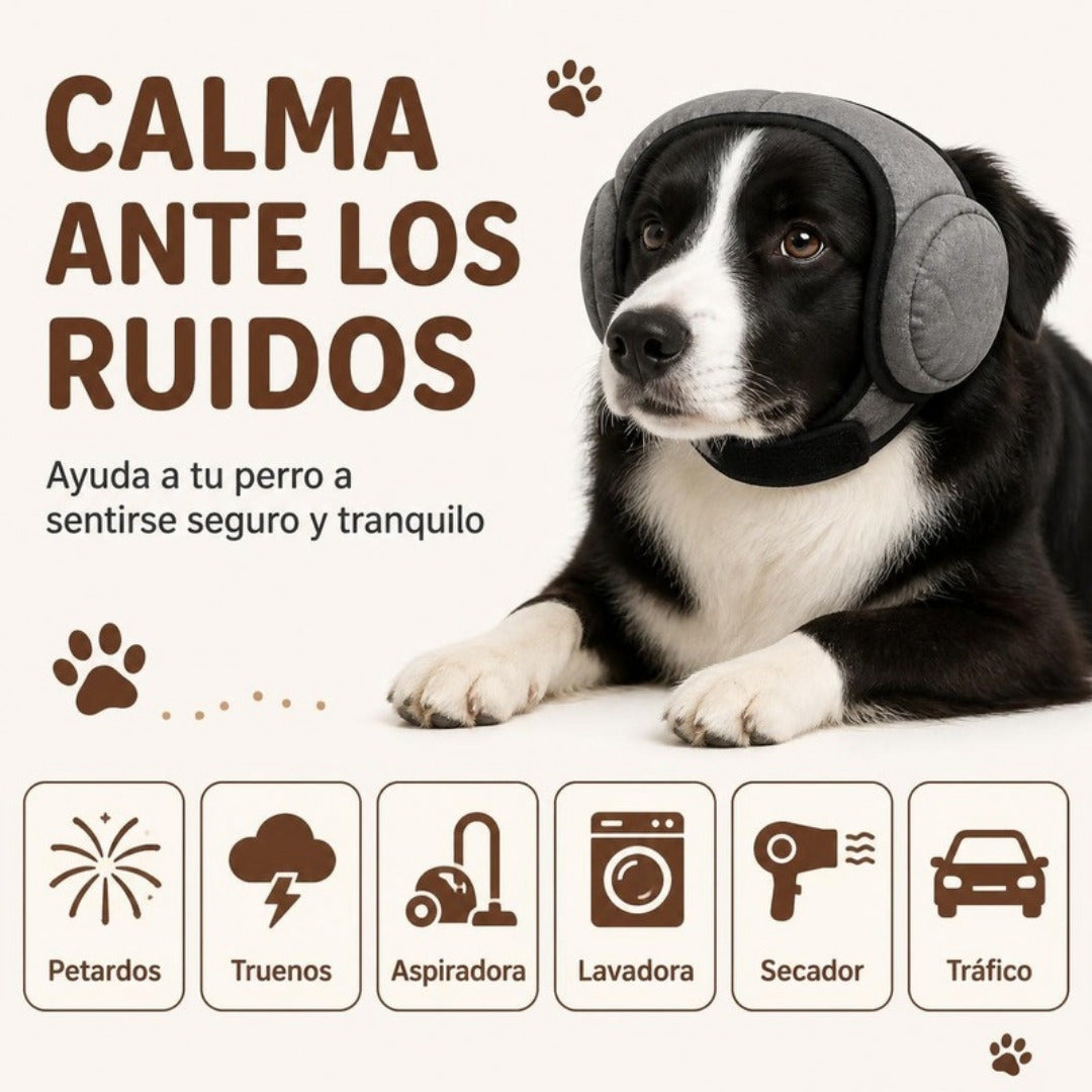 Calma ante los ruidos: petardos, truenos, aspiradora, lavadora, secador y tráfico